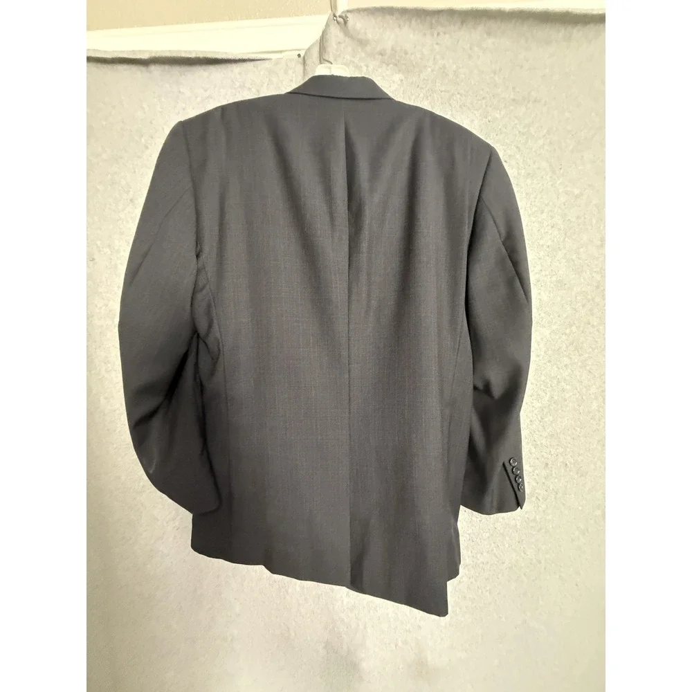 Jos. A. Bank Suit Mens 44 39x30 Gray 100% Wool 2 Piece‎ Jacket Pants Formal